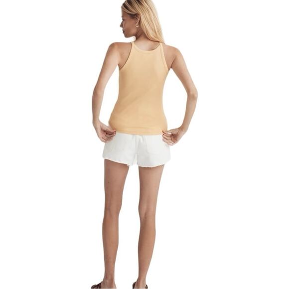 Madewell‎ Women's Supima Rib '90s Tank | Sundried Wheat | S - Picture 6 of 9